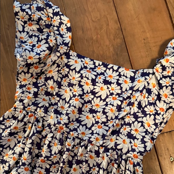 Altar'd State Navy Floral Puff Sleeve Dress - Picture 2 of 4